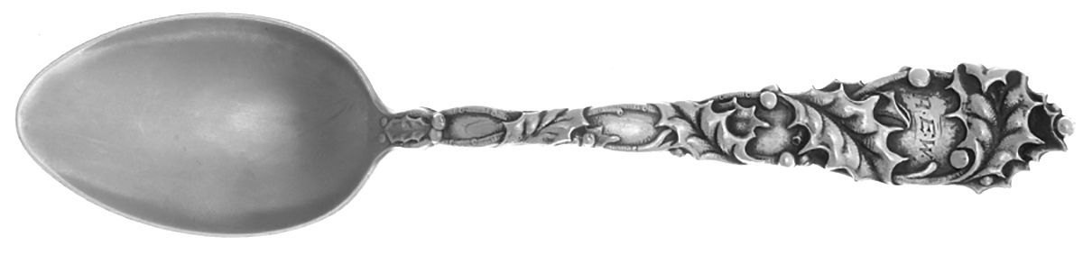 Holly (Sterling) Monogram Teaspoon by Alvin-1