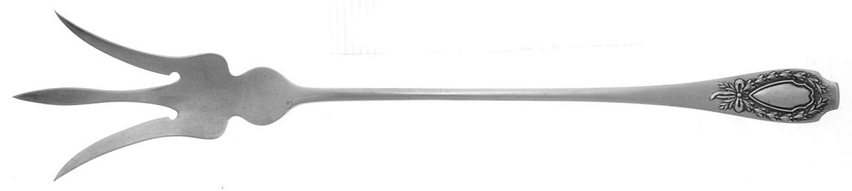 Apollo (Sterling, 1900) Large Lettuce Serving Fork by Alvin-1