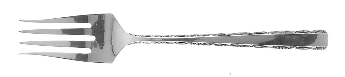 Avila (Sterling, 1969) Medium Solid Cold Meat Serving Fork by Alvin-1