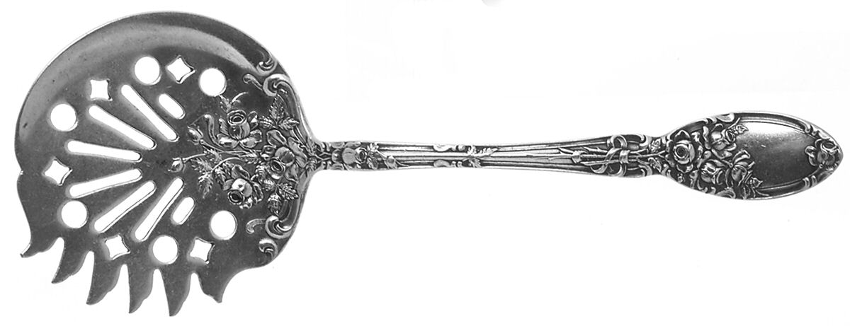 Brides Bouquet (Silverplate, 1908) Small Cucumber-Tomato Server w/Saw Edge by Alvin-1