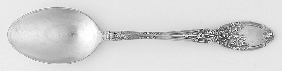 Brides Bouquet (Silverplate, 1908) Place/Oval Soup Spoon by Alvin-1