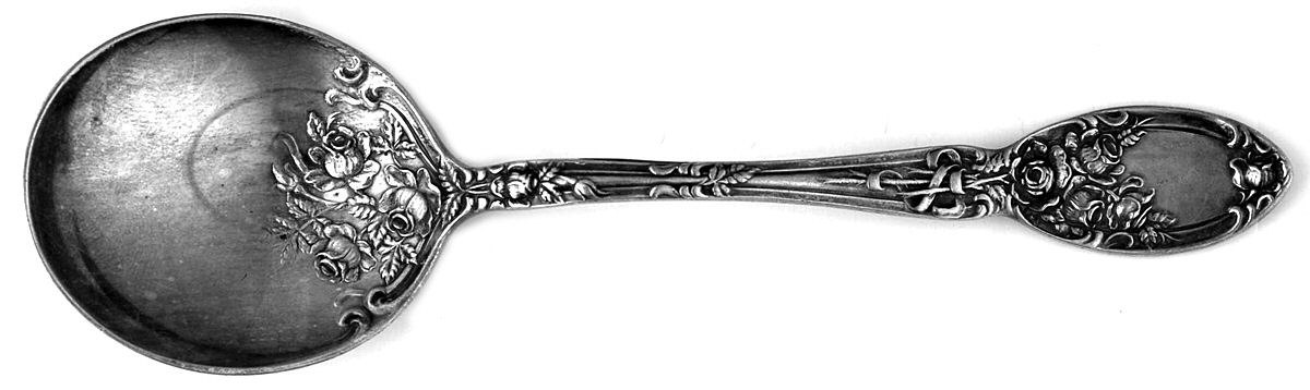 Brides Bouquet (Silverplate, 1908) Sugar Spoon by Alvin-1