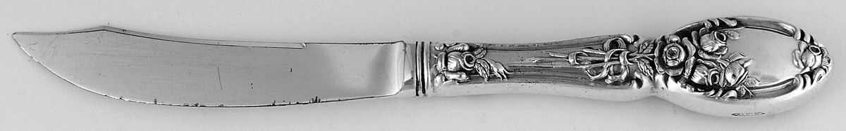 Brides Bouquet (Silverplate, 1908) Individual Fruit Knife with Silverplate Blade by Alvin-1