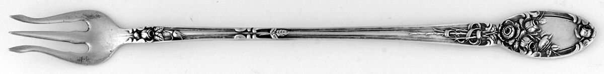 Brides Bouquet (Silverplate, 1908) Long Handle Pickle/Olive Fork by Alvin-1