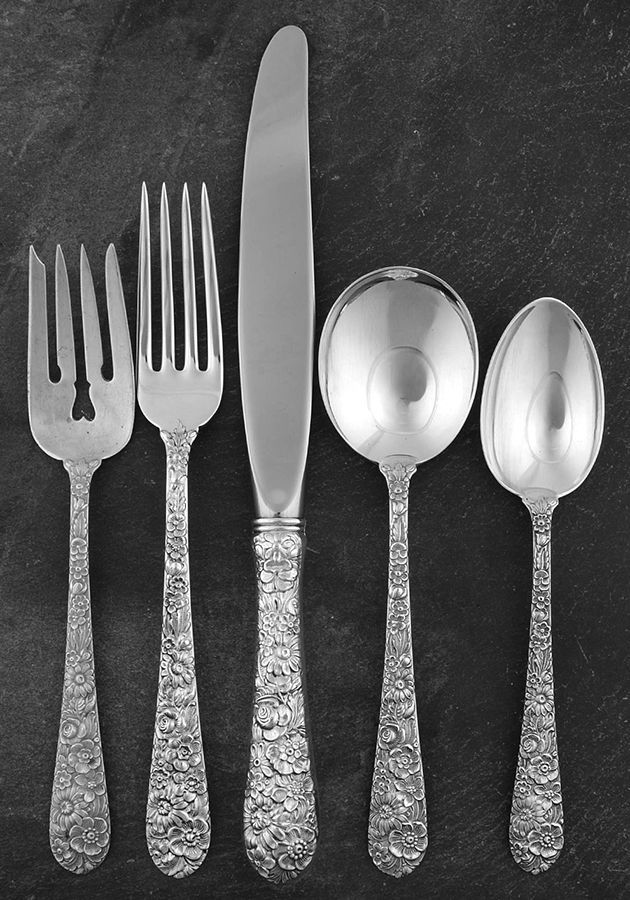 Bridal Bouquet (Sterling, 1932) 5 Piece Place Size Setting by Alvin-1