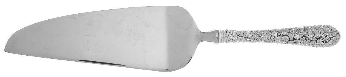 Bridal Bouquet (Sterling, 1932) Pie and Cake Server with Stainless Blade HC by Alvin-1