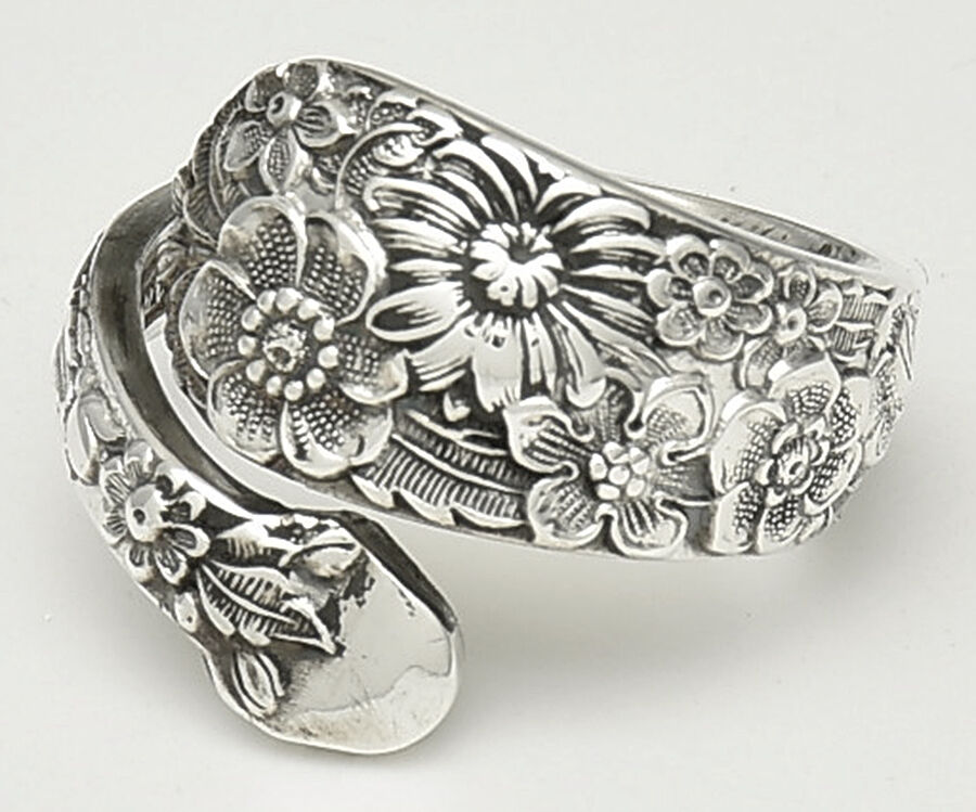 Bridal Bouquet (Sterling, 1932) Finger Ring (Provide Size) HC by Alvin-1
