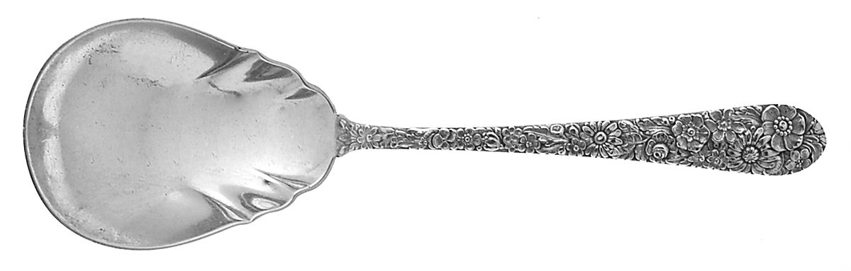 Bridal Bouquet (Sterling, 1932) Large Solid Berry/Casserole Spoon by Alvin-1