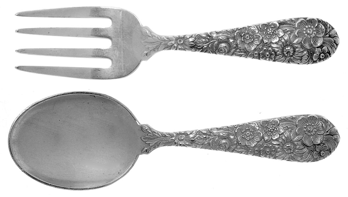 Bridal Bouquet (Sterling, 1932) 2 Pc Baby Set (BF, BS) by Alvin-1