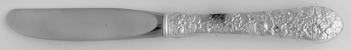 Bridal Bouquet (Sterling, 1932) Modern Hollow Butter Spreader (Stainless) by Alvin-1