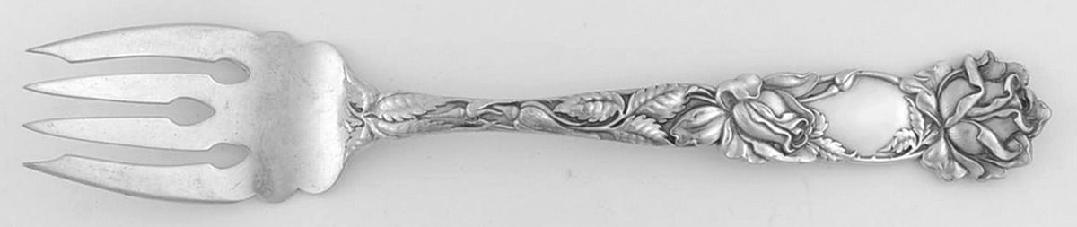 Bridal Rose (Sterling, 1903) Individual Solid Fish Fork by Alvin-1