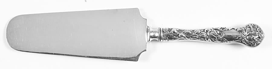 Bridal Rose (Sterling, 1903) Pie Server with Silverplate Blade by Alvin-1