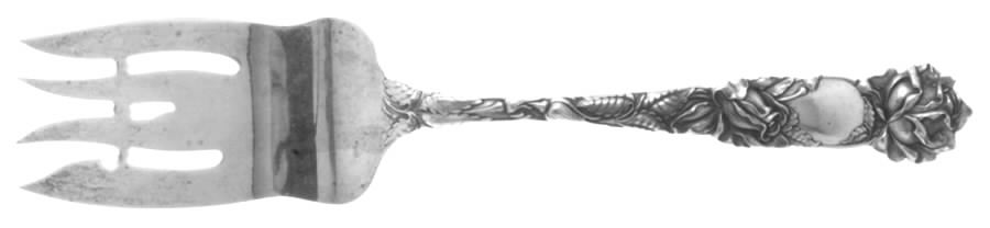 Bridal Rose (Sterling, 1903) Fork-Cold Meat/Servg-Sm/Solid by Alvin-1