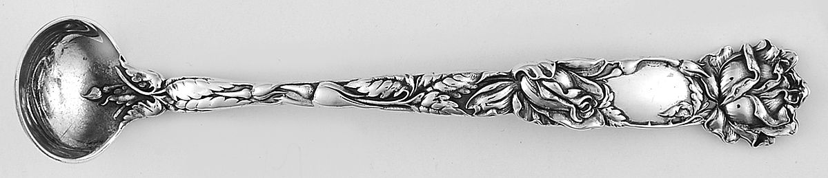 Bridal Rose (Sterling, 1903) Mustard Spoon by Alvin-1