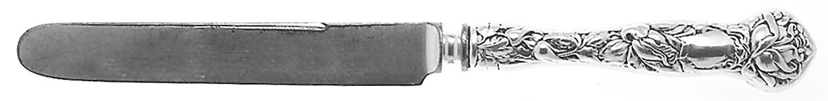 Bridal Rose (Sterling, 1903) Youth/Tea Knife with Silverplate Blade by Alvin-1