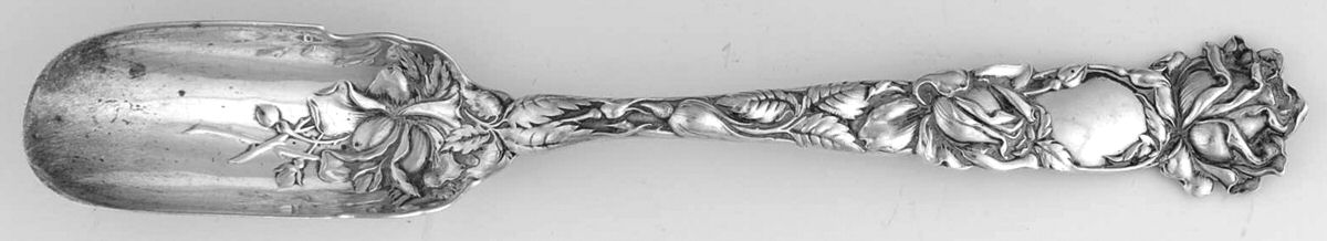 Bridal Rose (Sterling, 1903) Solid Large Cheese Scoop by Alvin-1