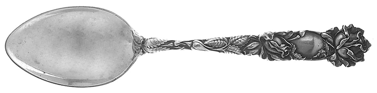 Bridal Rose (Sterling, 1903) Dessert/Oval Soup Spoon by Alvin-1