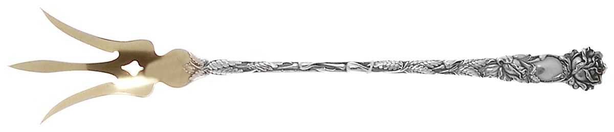 Bridal Rose (Sterling, 1903) Large Lettuce Serving Fork by Alvin-1