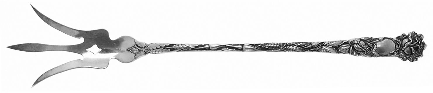 Bridal Rose (Sterling, 1903) Large Lettuce Serving Fork by Alvin-1