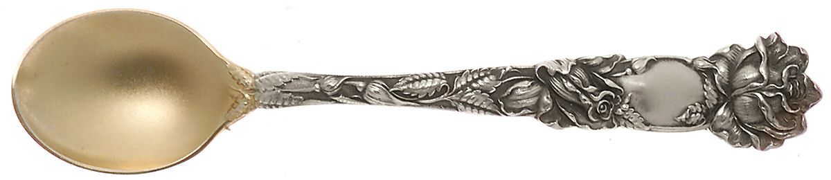 Bridal Rose (Sterling, 1903) Large Chocolate Spoon by Alvin-1