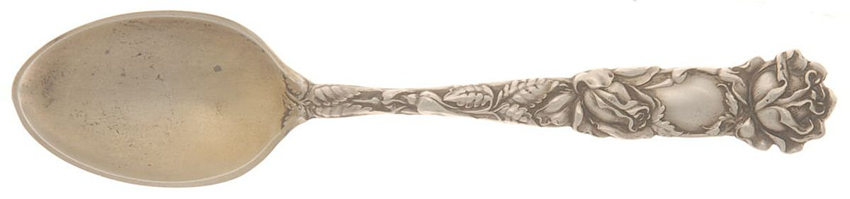 Bridal Rose (Sterling, 1903) Demitasse Spoon by Alvin-1