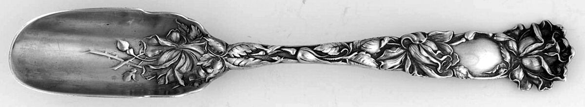 Bridal Rose (Sterling, 1903) Solid Cheese Scoop by Alvin-1