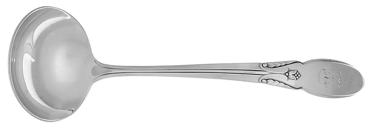 Cameo (Silverplate, 1935) Solid Piece Cream Ladle by Alvin-1