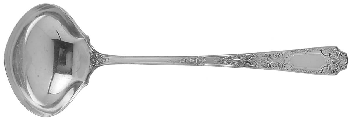 Cellini (Sterling, 1929, No Monograms) Solid Gravy Ladle by Alvin-1