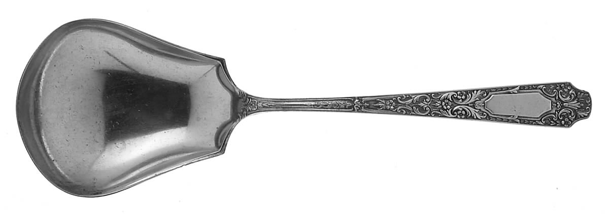 Cellini (Sterling, 1929, No Monograms) Large Solid Berry/Casserole Spoon by Alvin-1