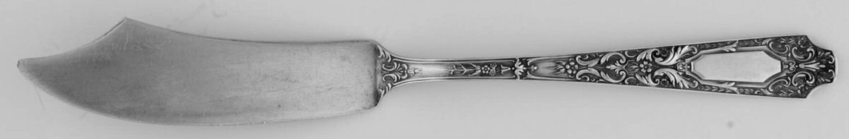 Cellini (Sterling, 1929, No Monograms) Flat Handle Butter Spreader by Alvin-1