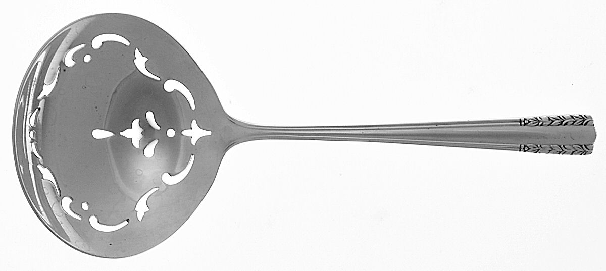 Chapel Bells (Sterling, 1939) Solid Bon Bon Spoon with Pierced Bowl by Alvin-1