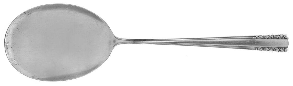 Chapel Bells (Sterling, 1939) Solid Salad Serving Spoon by Alvin-1
