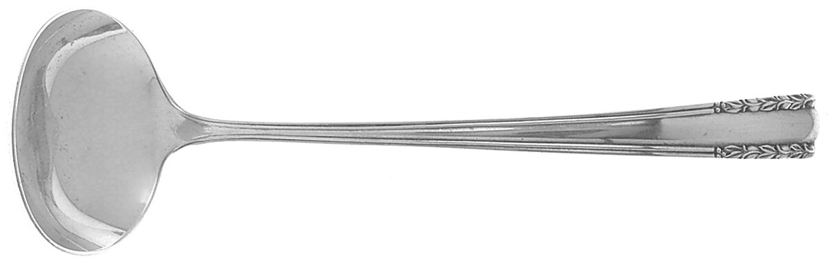 Chapel Bells (Sterling, 1939) Solid Piece Cream Ladle by Alvin-1