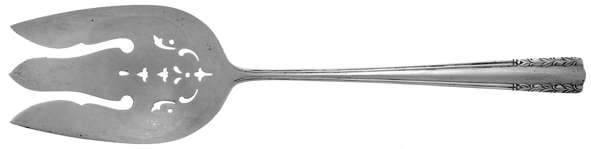 Chapel Bells (Sterling, 1939) Solid Salad Serving Fork by Alvin-1