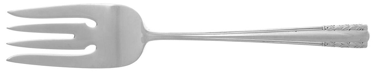 Chapel Bells (Sterling, 1939) Small Solid Cold Meat Serving Fork by Alvin-1