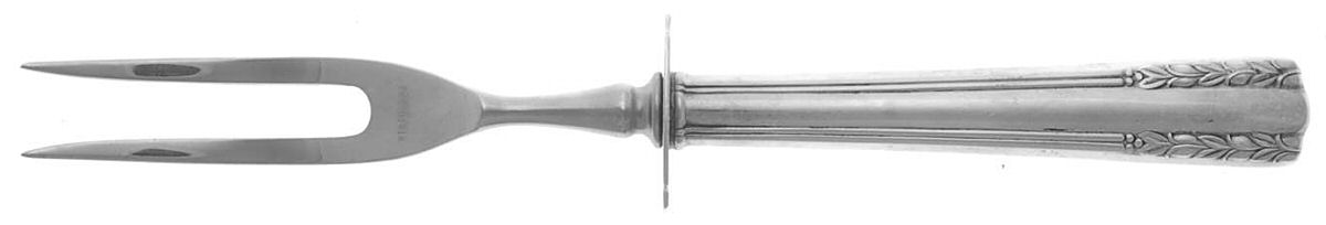Chapel Bells (Sterling, 1939) Small Steak Carving Fork with Stainless Prongs by Alvin-1