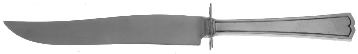 Chippendale-New (Sterling, 1920) Small Carving Knife W/Sterling Guard by Alvin-1