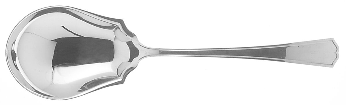 Chippendale-New (Sterling, 1920) Large Solid Berry/Casserole Spoon by Alvin-1
