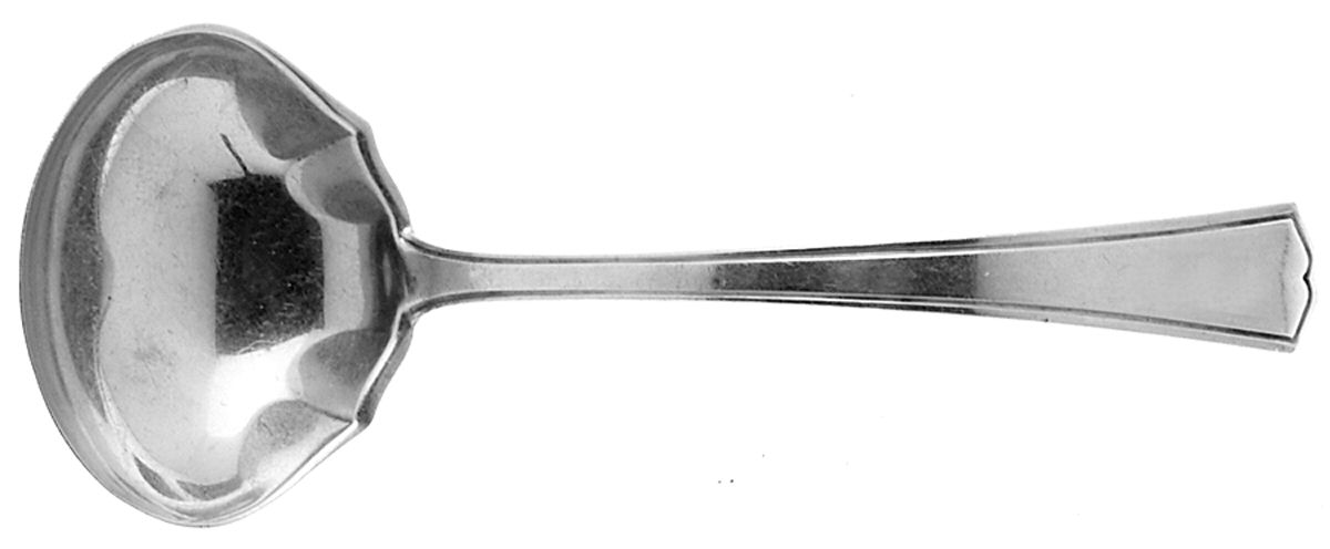 Chippendale-New (Sterling, 1920) Solid Piece Cream Ladle by Alvin-1