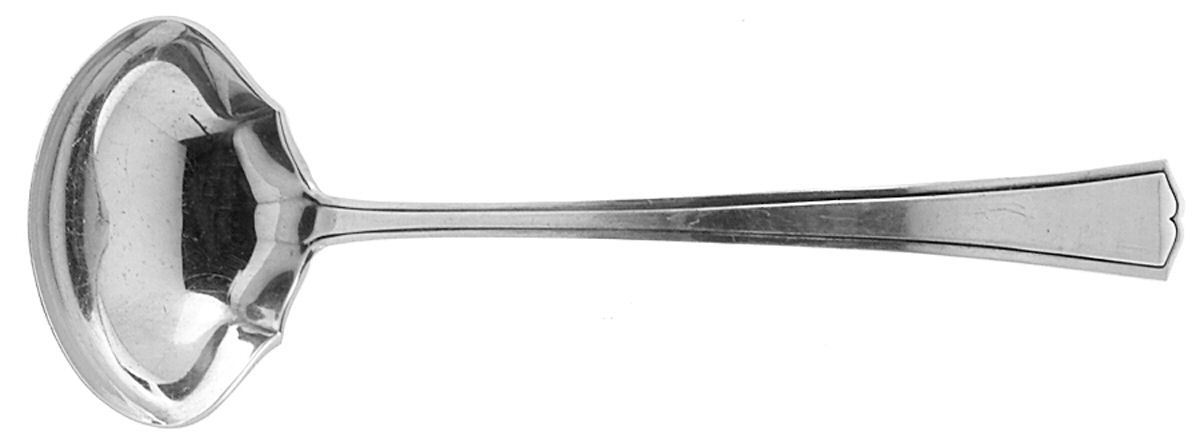 Chippendale-New (Sterling, 1920) Solid Gravy Ladle by Alvin-1