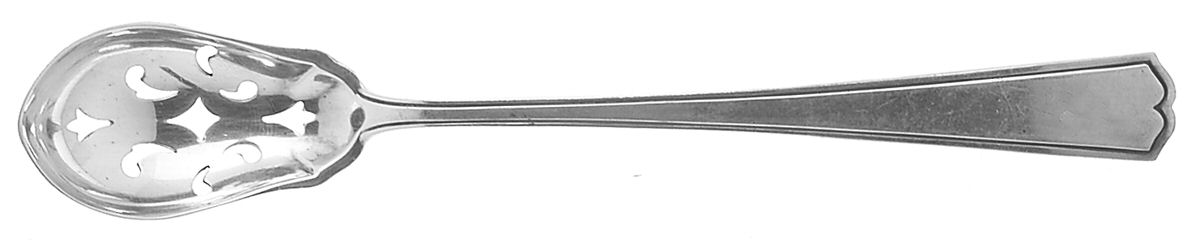 Chippendale-New (Sterling, 1920) Pierced Bowl Short Handle Olive Spoon by Alvin-1