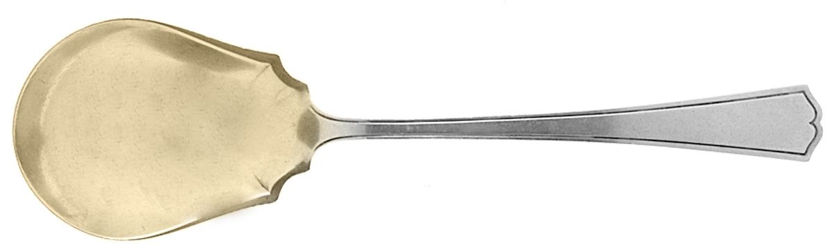 Chippendale-New (Sterling, 1920) Small Solid Berry/Casserole Spoon by Alvin-1