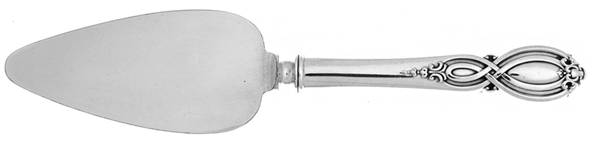 Chippendale-Old (Sterling, 1900) Cheese Server with Silverplate Blade by Alvin-1