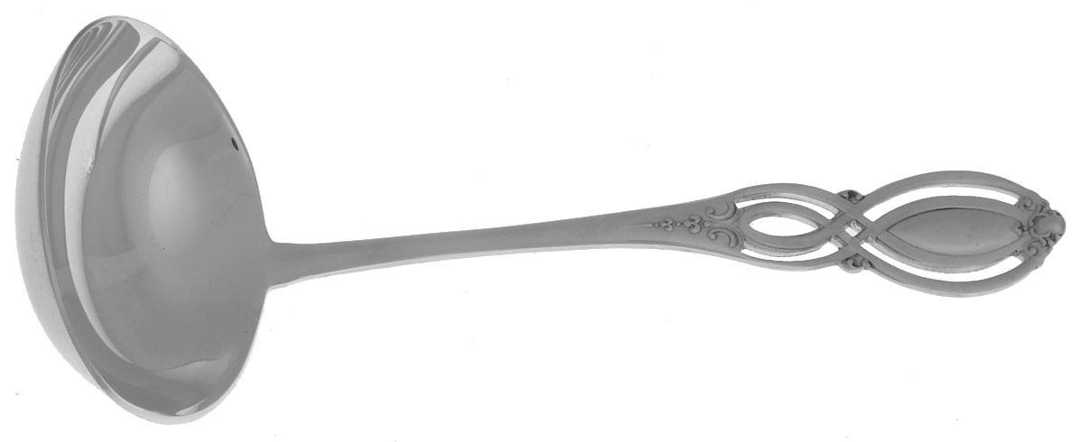 Chippendale-Old (Sterling, 1900) Solid Gravy Ladle by Alvin-1