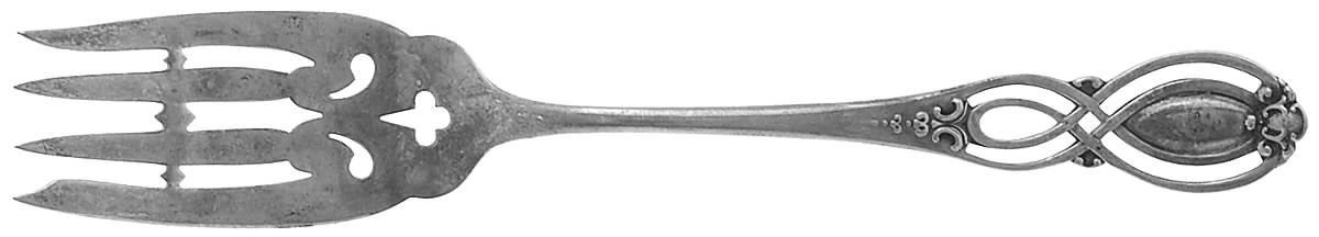 Chippendale-Old (Sterling, 1900) Individual Salad Fork by Alvin-1