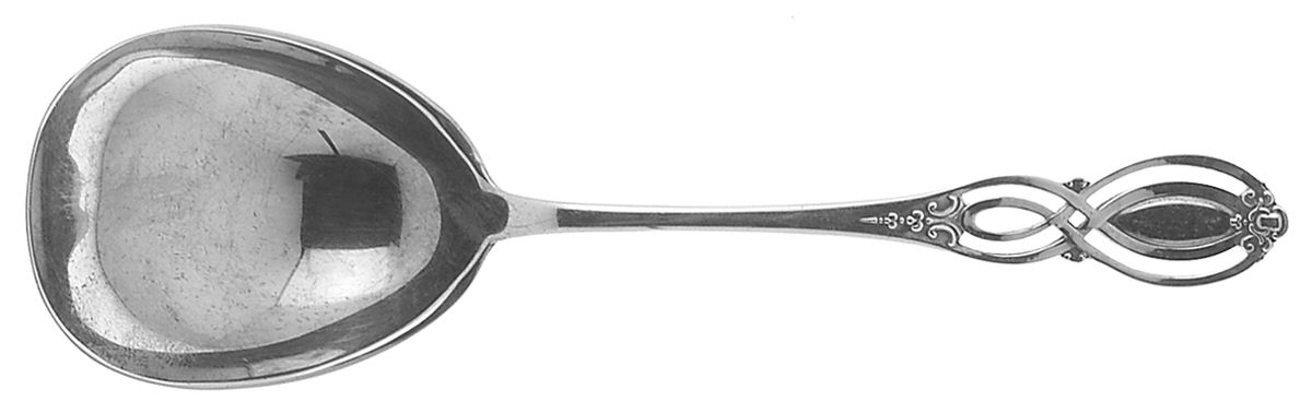 Chippendale-Old (Sterling, 1900) Preserve Spoon by Alvin-1