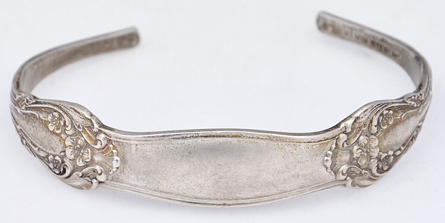 Chateau Rose (Sterling, 1940, No Monograms) Sterling Bracelet by Alvin-1