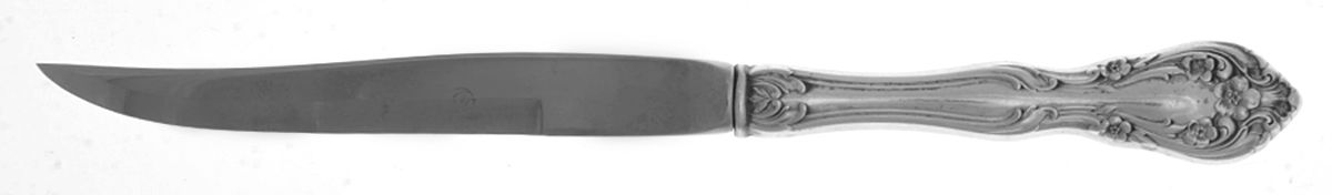 Chateau Rose (Sterling, 1940, No Monograms) Individual Steak Knife w/Bevel Blade by Alvin-1
