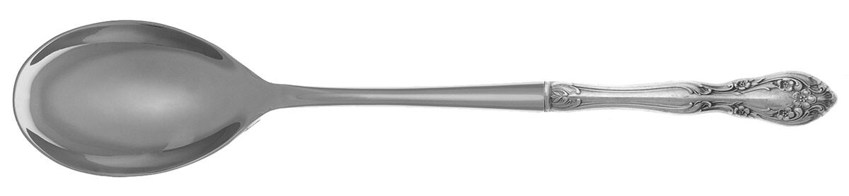 Chateau Rose (Sterling, 1940, No Monograms) Dressing Spoon with Stainless Bowl HC by Alvin-1