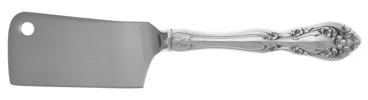 Chateau Rose (Sterling, 1940, No Monograms) Cheese Cleaver with Stainless Blade HC by Alvin-1